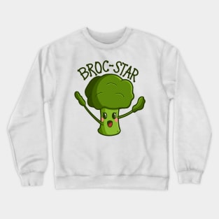“Broc-Star” Rock Star Broccoli Crewneck Sweatshirt